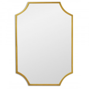 Зеркало восьмиугольное в золотой раме Lyra Gold (Лира) Svart 65*95 см