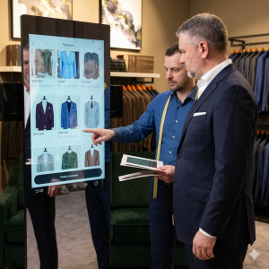 Умное зеркало для гардеробной, для примерочной (Smart Dressing Mirror) Смарт 001